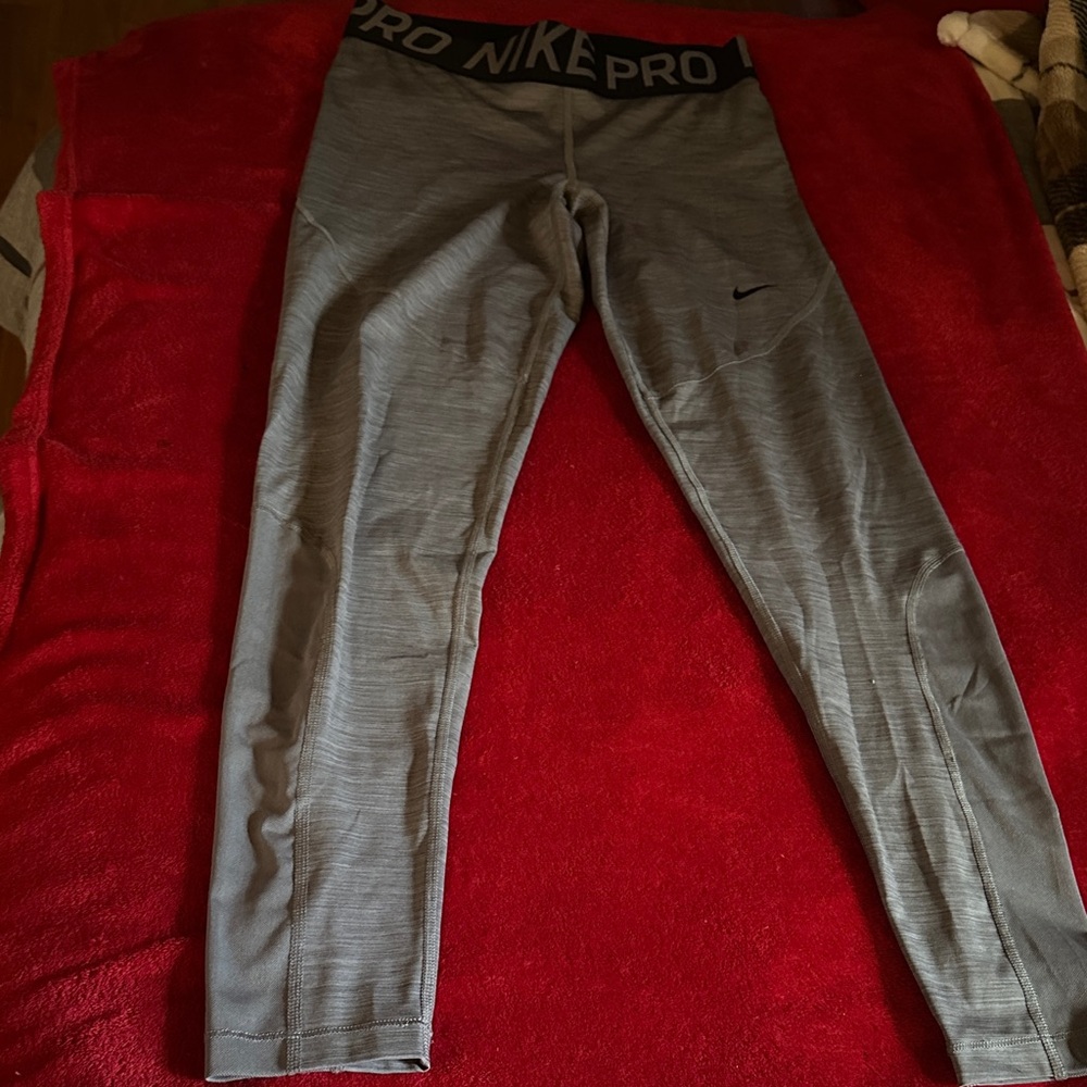 Nike Kids Pro Gray Leggings